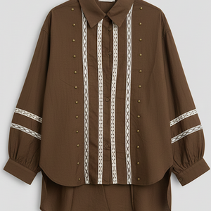 CAMISA INDIA MARRON