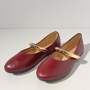 ZAPATO BAILARINA RUBY GRANATE