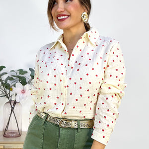 CAMISA ESTAMPADO FRESAS