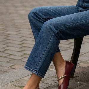 ZAPATO BAILARINA RUBY GRANATE