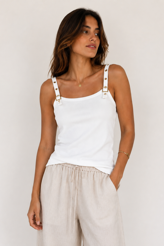 CAMISETA RIB HEBILLAS