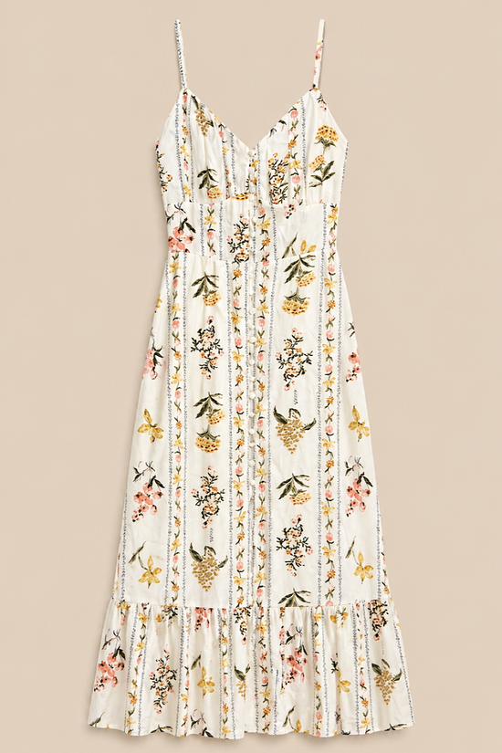 VESTIDO LARGO FLORAL