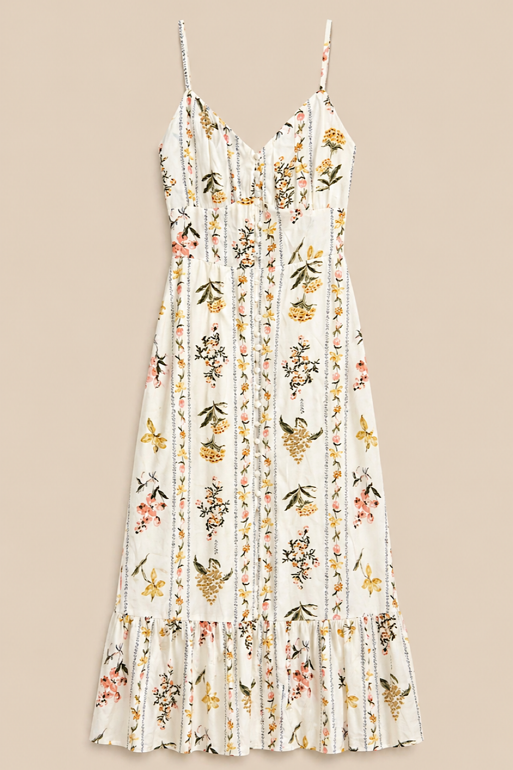 VESTIDO LARGO FLORAL