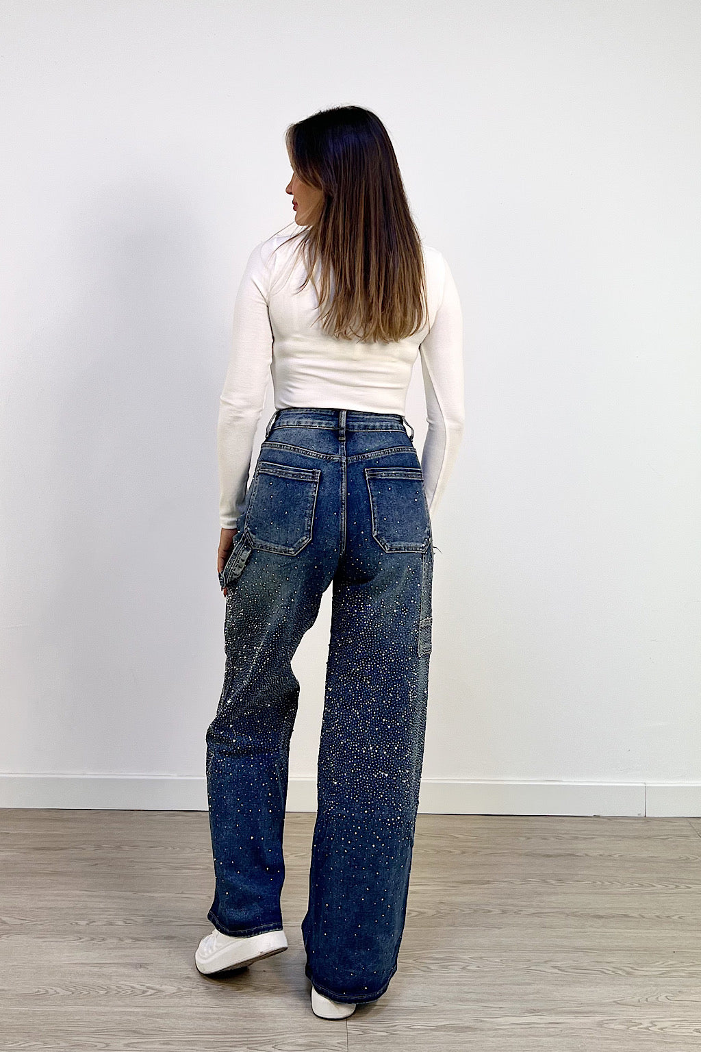 PANTALON WIDE LEG GALAXY AZUL