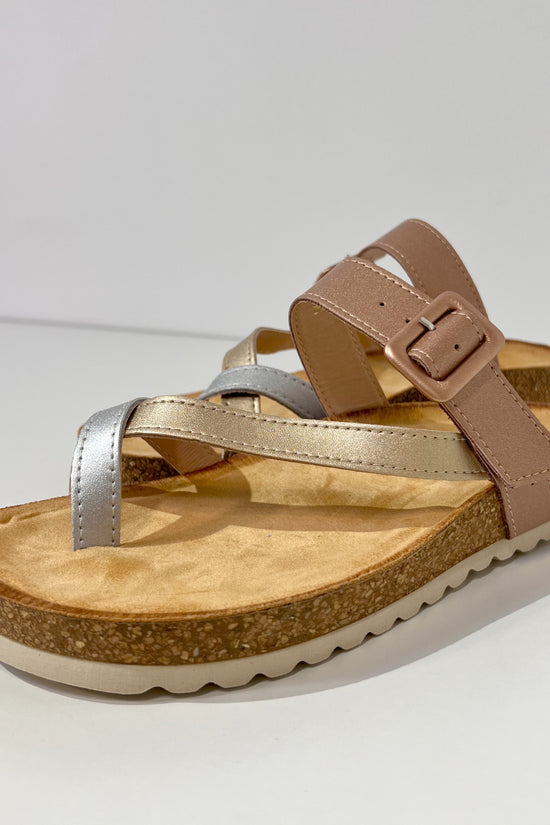 SANDALES BIO BRONZE CUIR