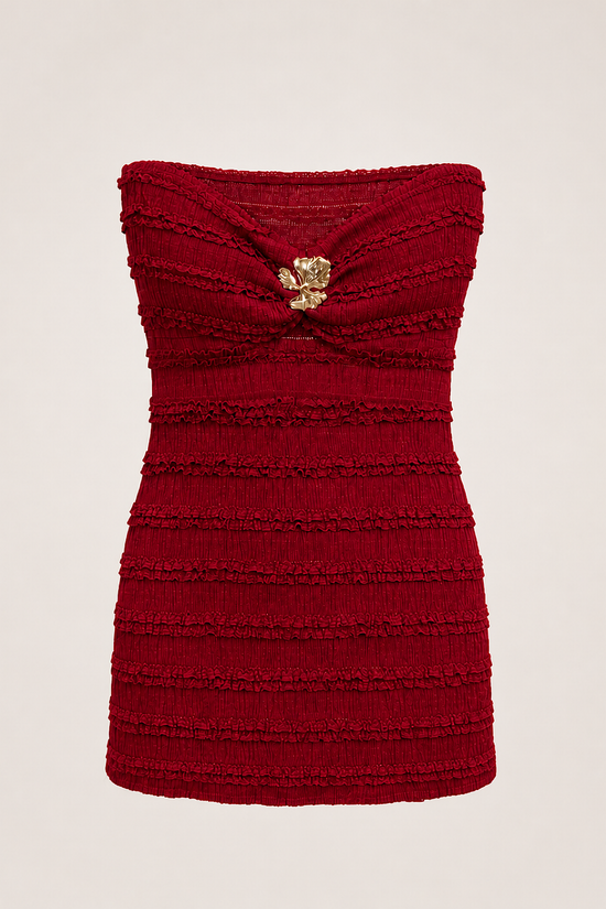 VESTIDO TEXTURIZADO PALABRA ALMA
