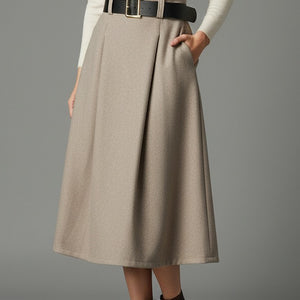 FALDA LARGA PAÑO ISABELLA