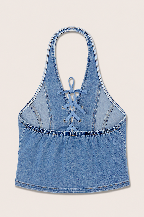 TOP DEMIN HALTER