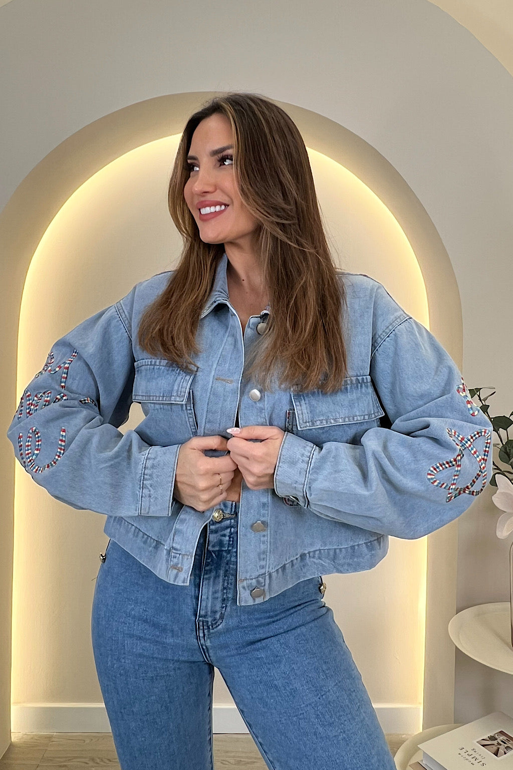 VESTE EN JEAN VELOURS