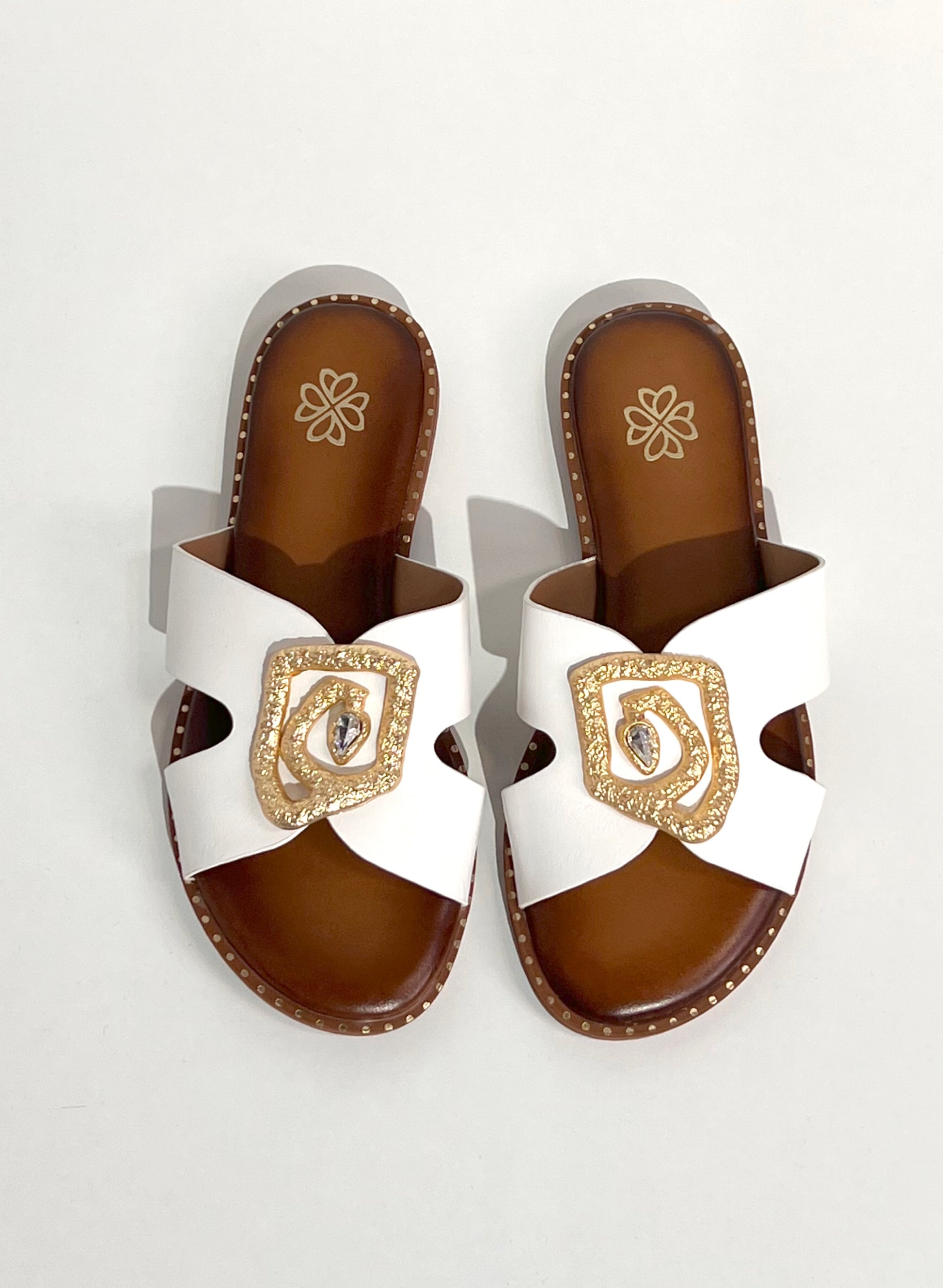 SANDALIA CAPRI CRISTAL DORADO