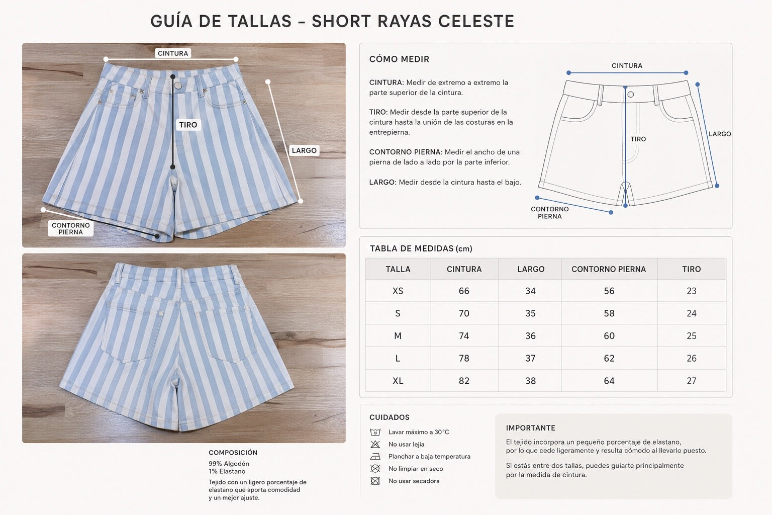 SHORT RAYAS GABRIELA