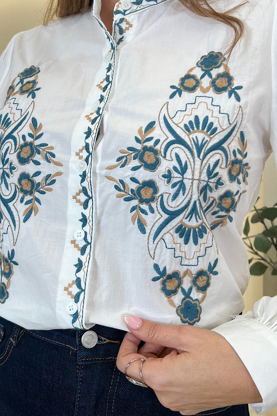 CAMISA BORDADOS CUELLO HELEN