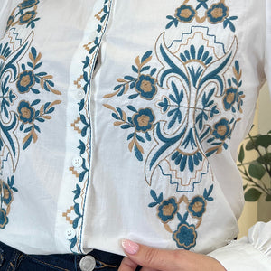 CAMISA BORDADOS CUELLO HELEN
