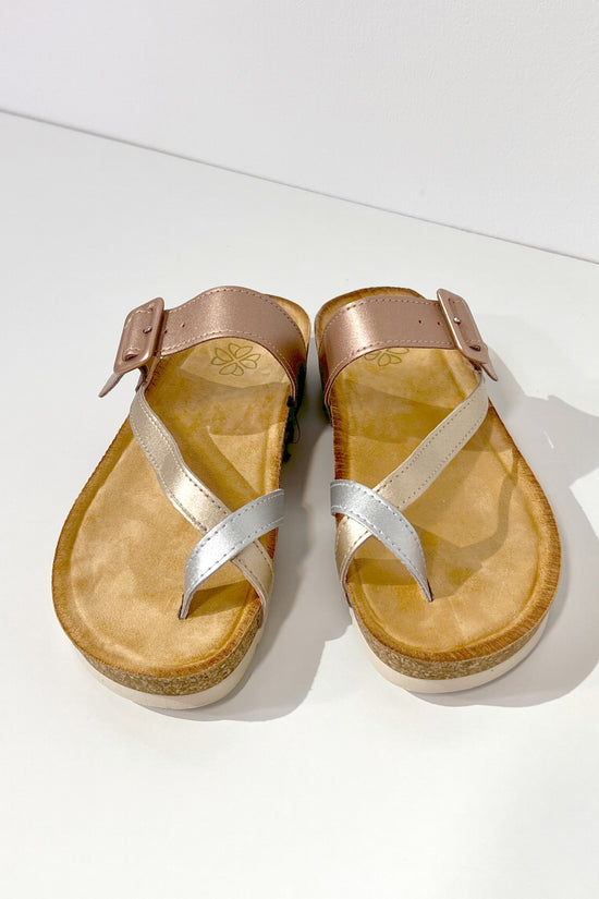 SANDALES BIO BRONZE CUIR