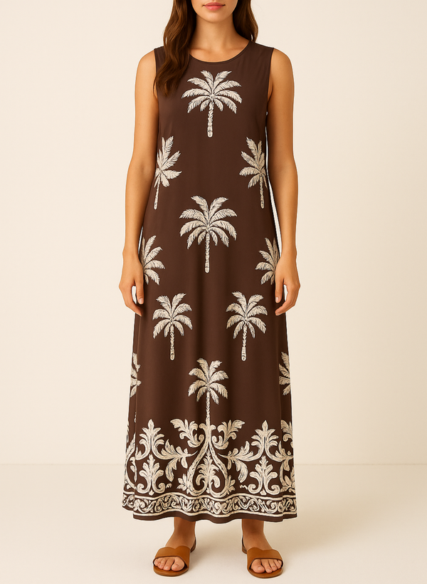 VESTIDO LARGO PALMERAS