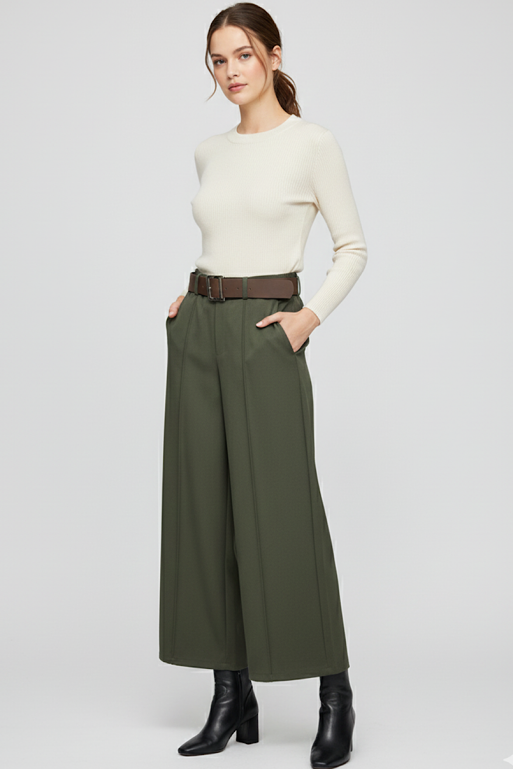 PANTALON LARGO CINTURÓN LORENA