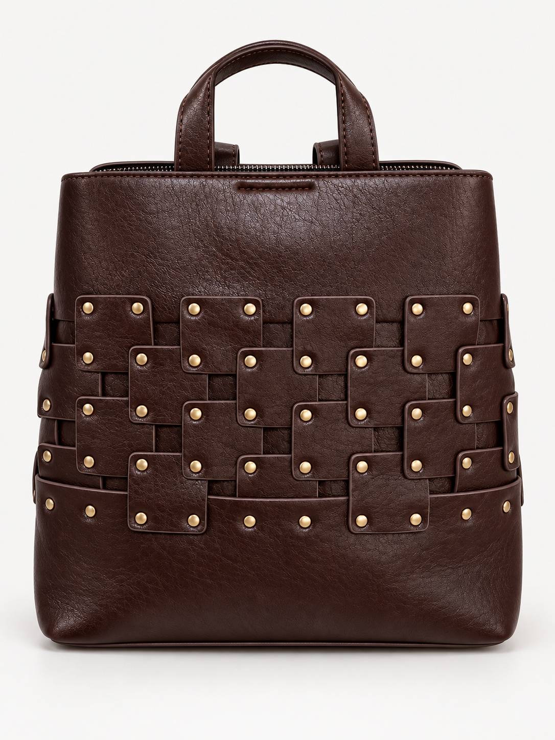 MOCHILA TRENZADA TACHUELAS