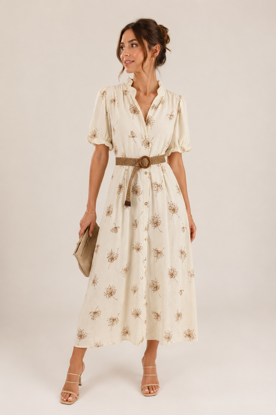 VESTIDO CAMISERO CINTURON ALIA