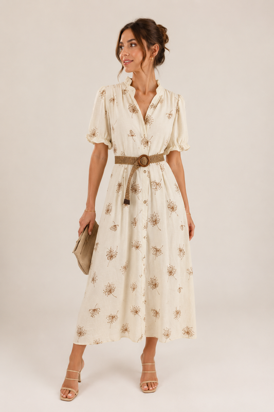 VESTIDO CAMISERO CINTURON ALIA