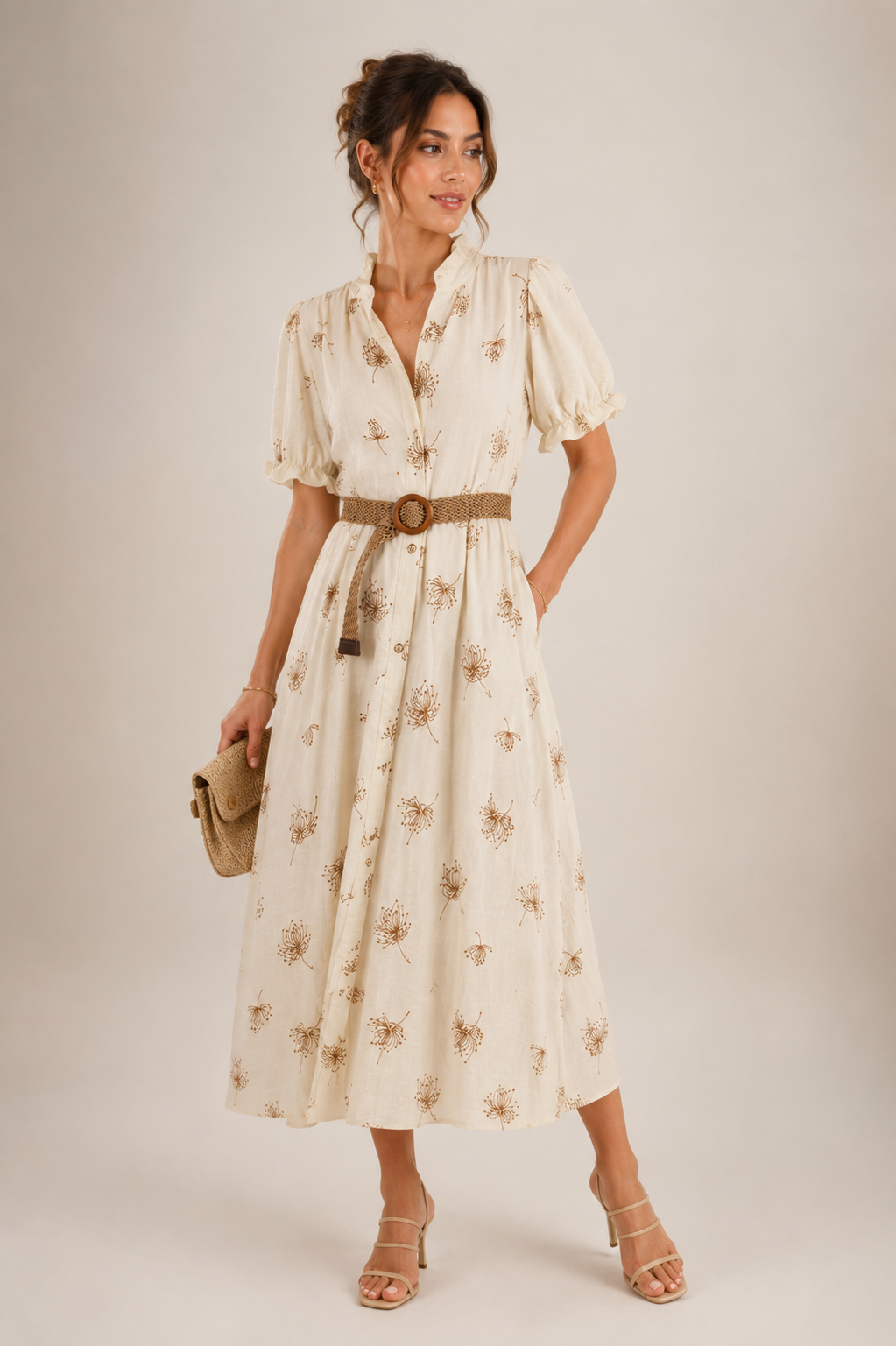 VESTIDO CAMISERO CINTURON ALIA