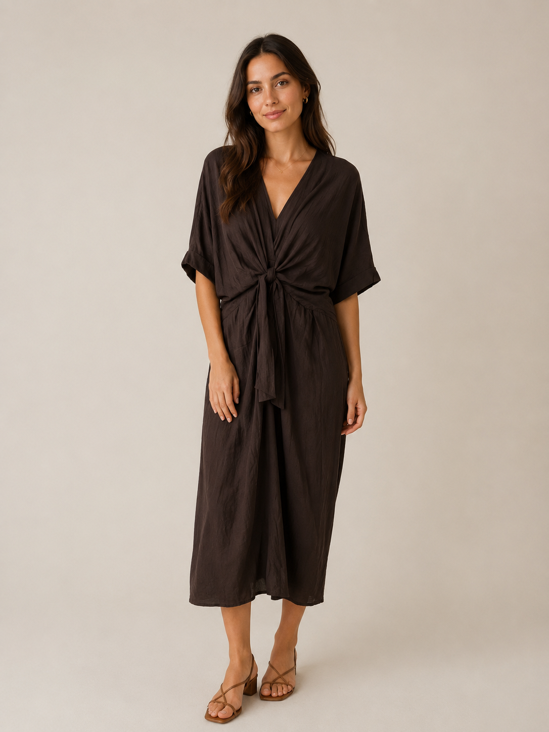 VESTIDO LARGO NUDO NURIA