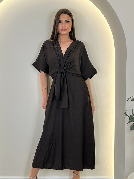 VESTIDO LARGO NUDO NURIA