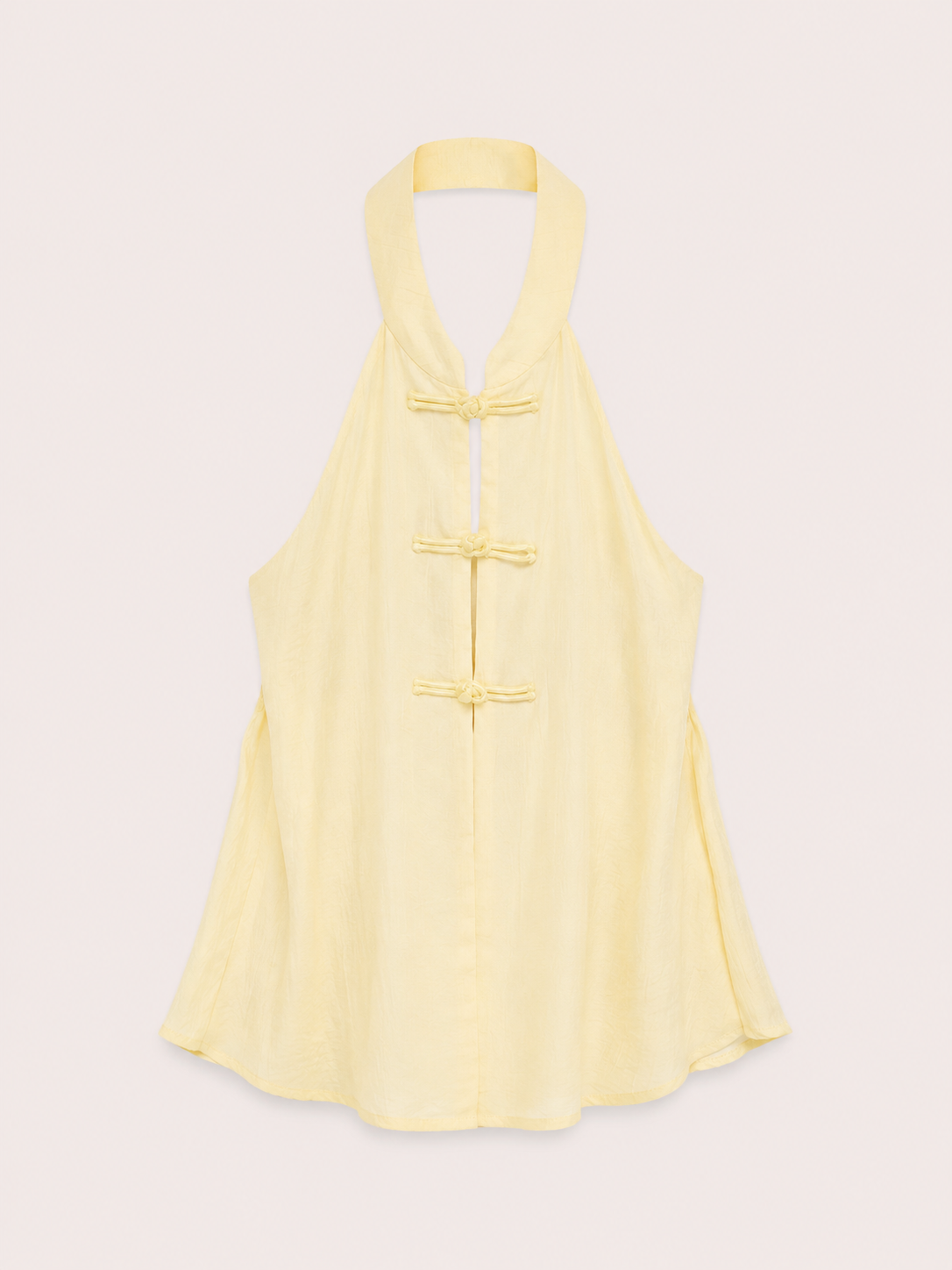 TOP CUELLO HALTER BOTONES NUDO