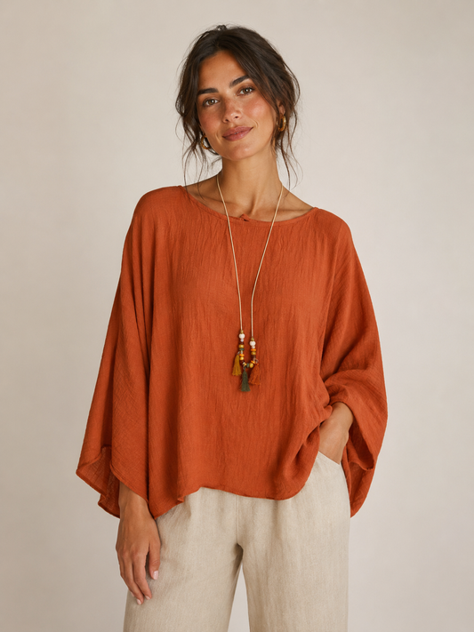BLUSA MANGA ACAMPANADA