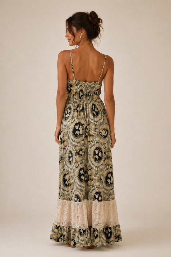 VESTIDO INDIA SEDA DORADO