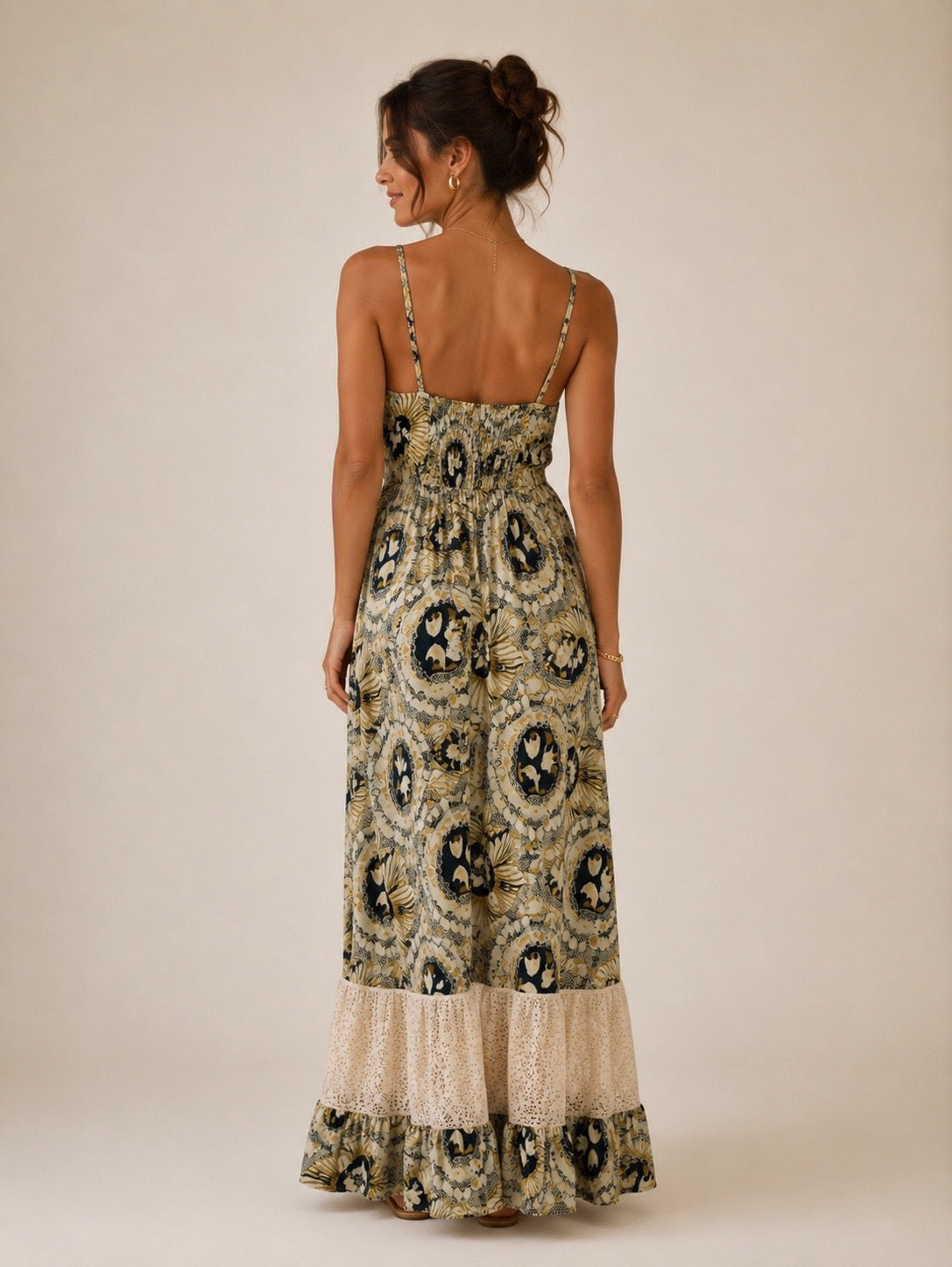 VESTIDO INDIA SEDA DORADO