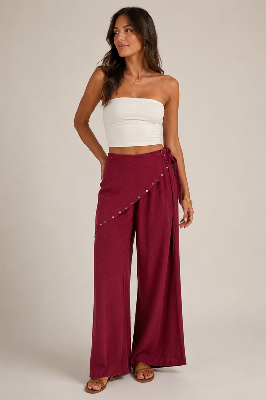 PANTALON PAÑUELO TACHUELAS