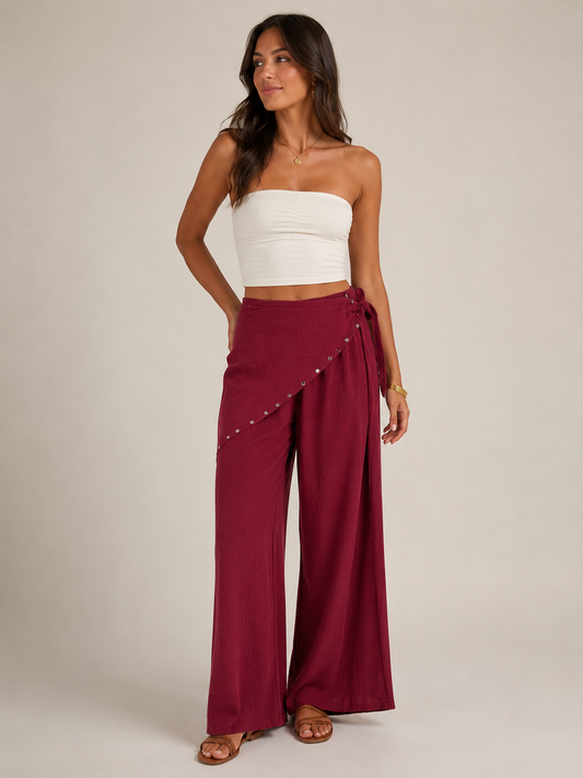 PANTALON PAÑUELO TACHUELAS