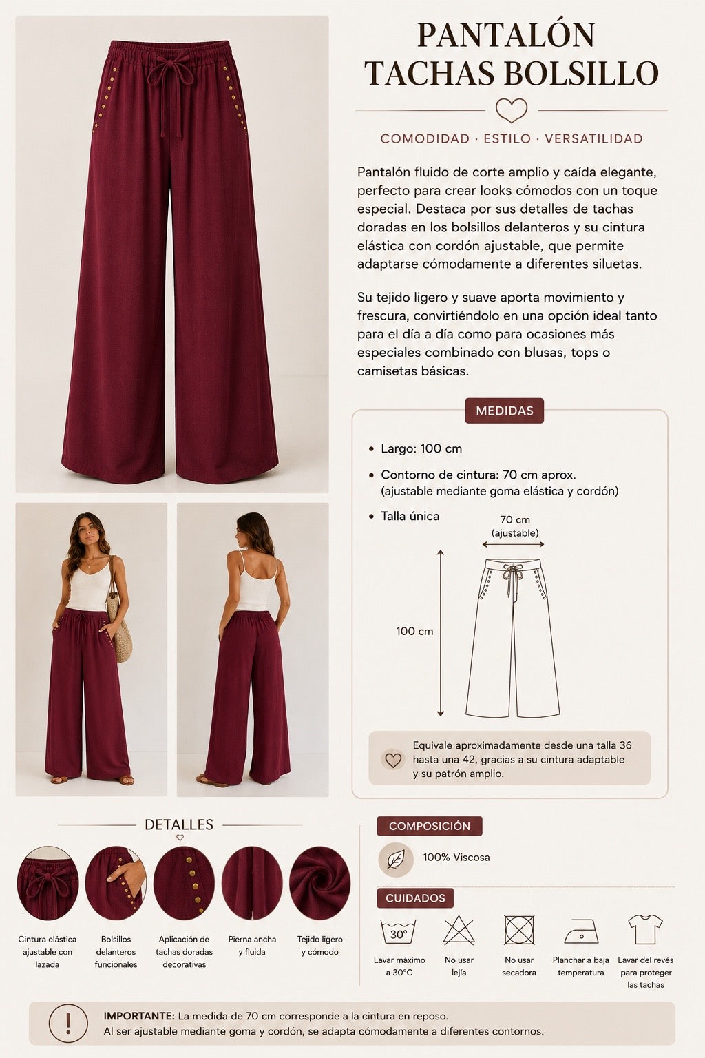 PANTALON TACHAS BOLSILLO
