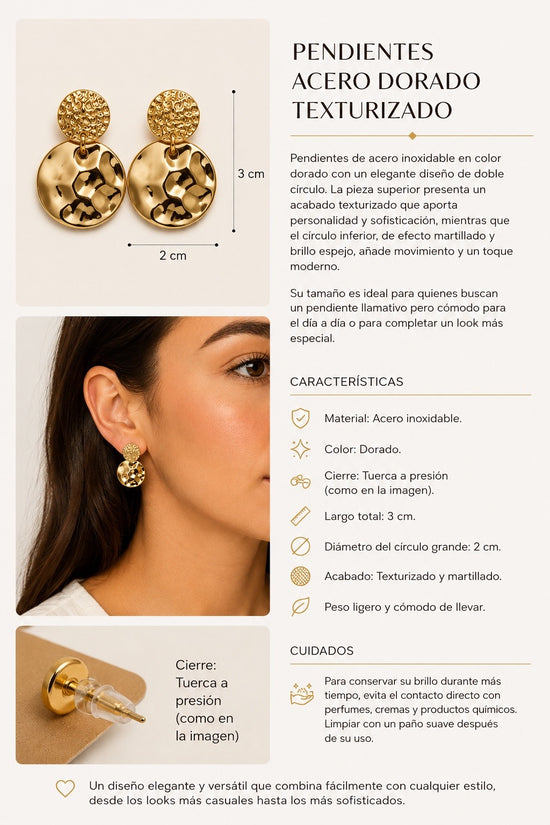 PENDIENTE ACERO YANIRA
