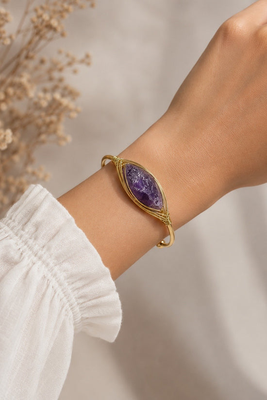 PULSERA RIGIDA PIEDRA NATURAL