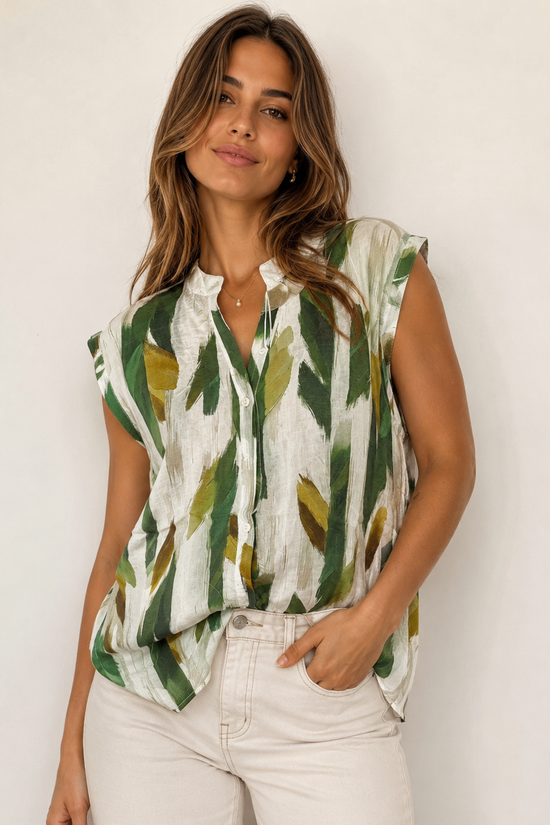 CAMISA SIN MANGAS SABANA