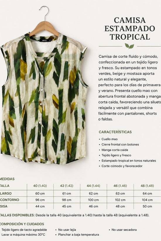CAMISA SIN MANGAS SABANA