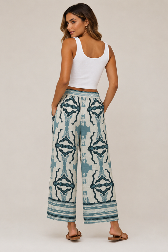 PANTALON FLUIDO AZUL ATLANTICO
