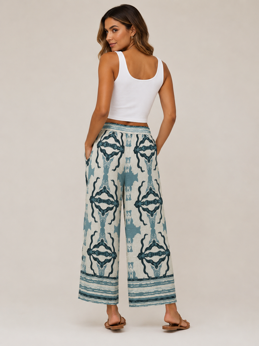 PANTALON FLUIDO AZUL ATLANTICO