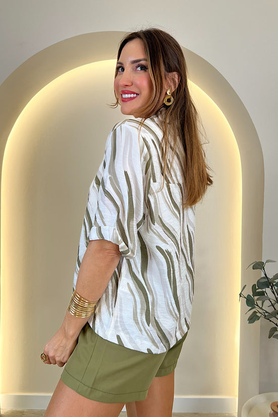 CAMISA ESTAMPADA ONDAS