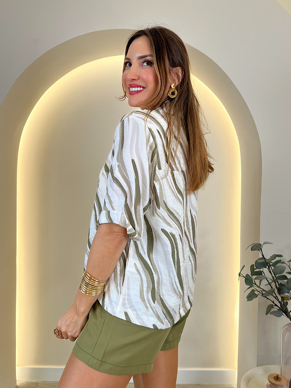 CAMISA ESTAMPADA ONDAS