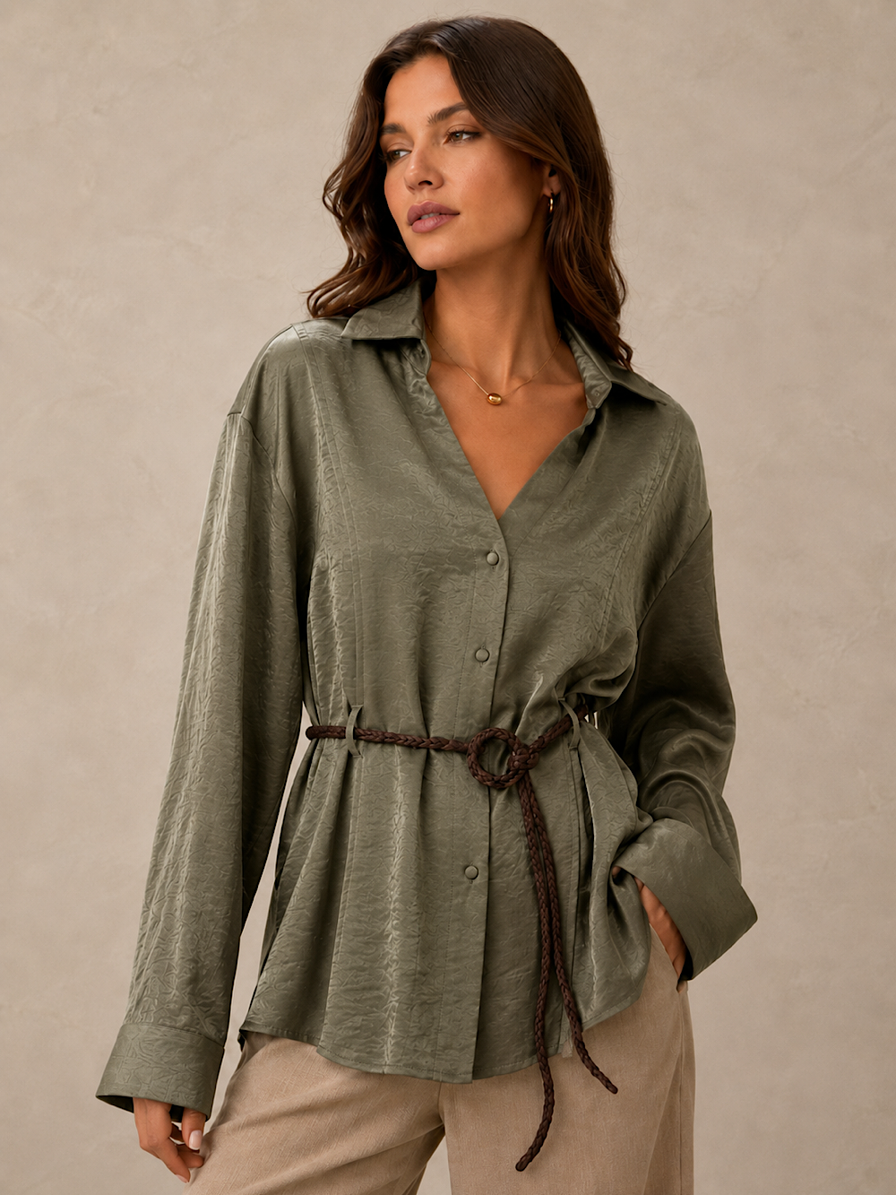 CAMISA CON CINTURON SAMIRA