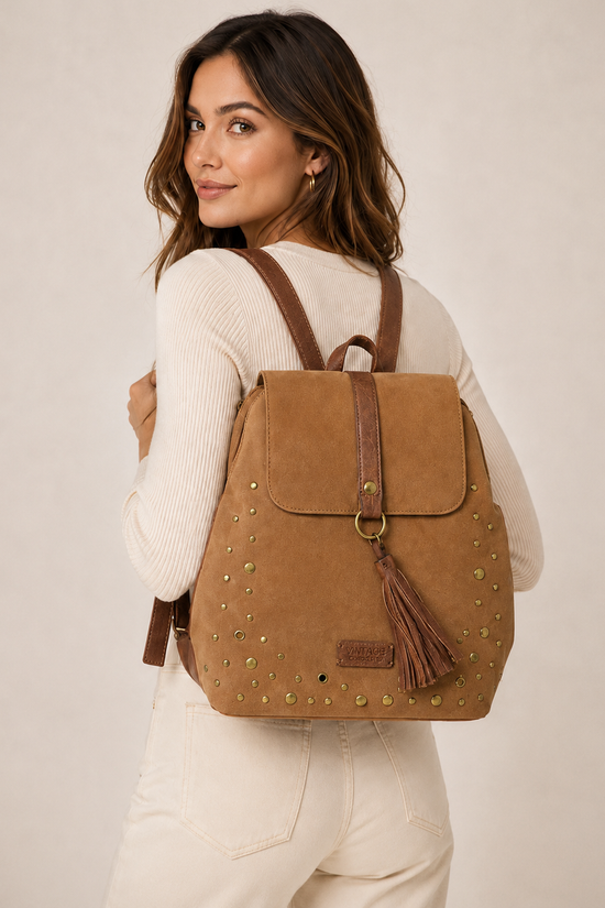 MOCHILA TACHUELAS VINTAGE