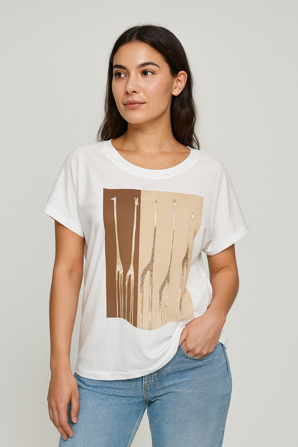 CAMISETA MANGA CORTA JIRAFA
