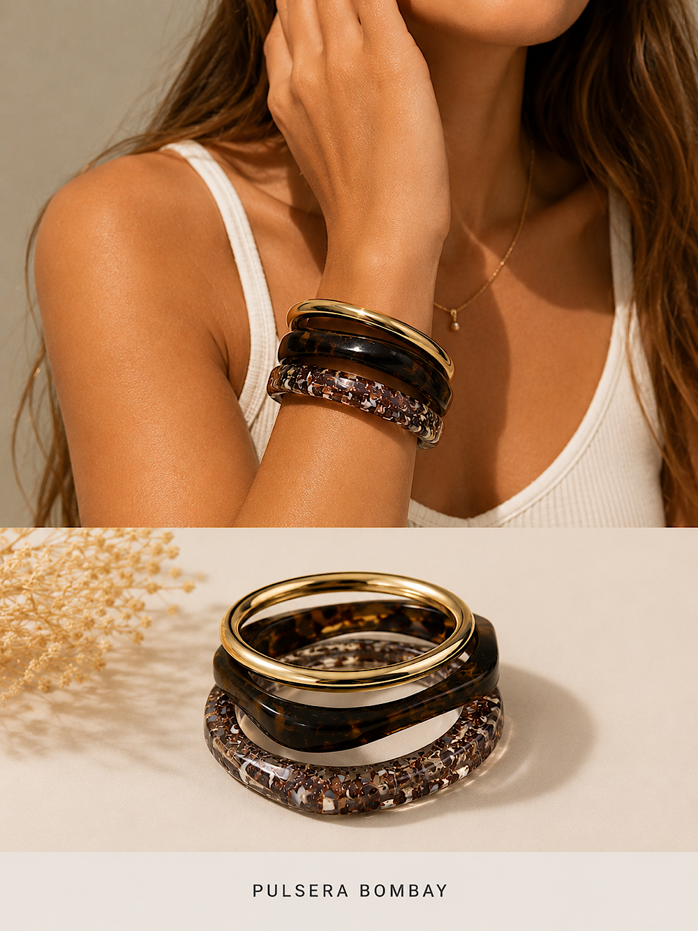 CONJUNTO DE PULSERAS IDOIA