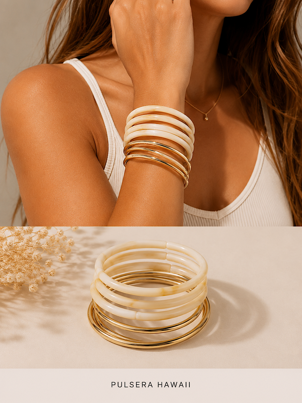 CONJUNTO DE PULSERAS IDOIA