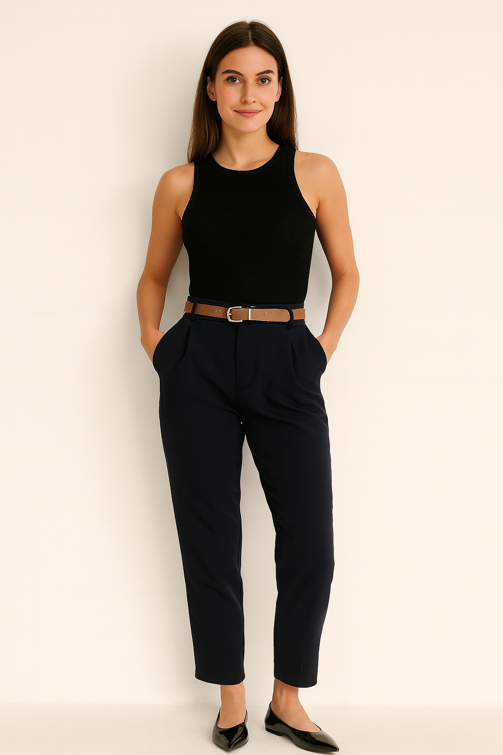 PANTALON VESTIR CINTURON SORAYA