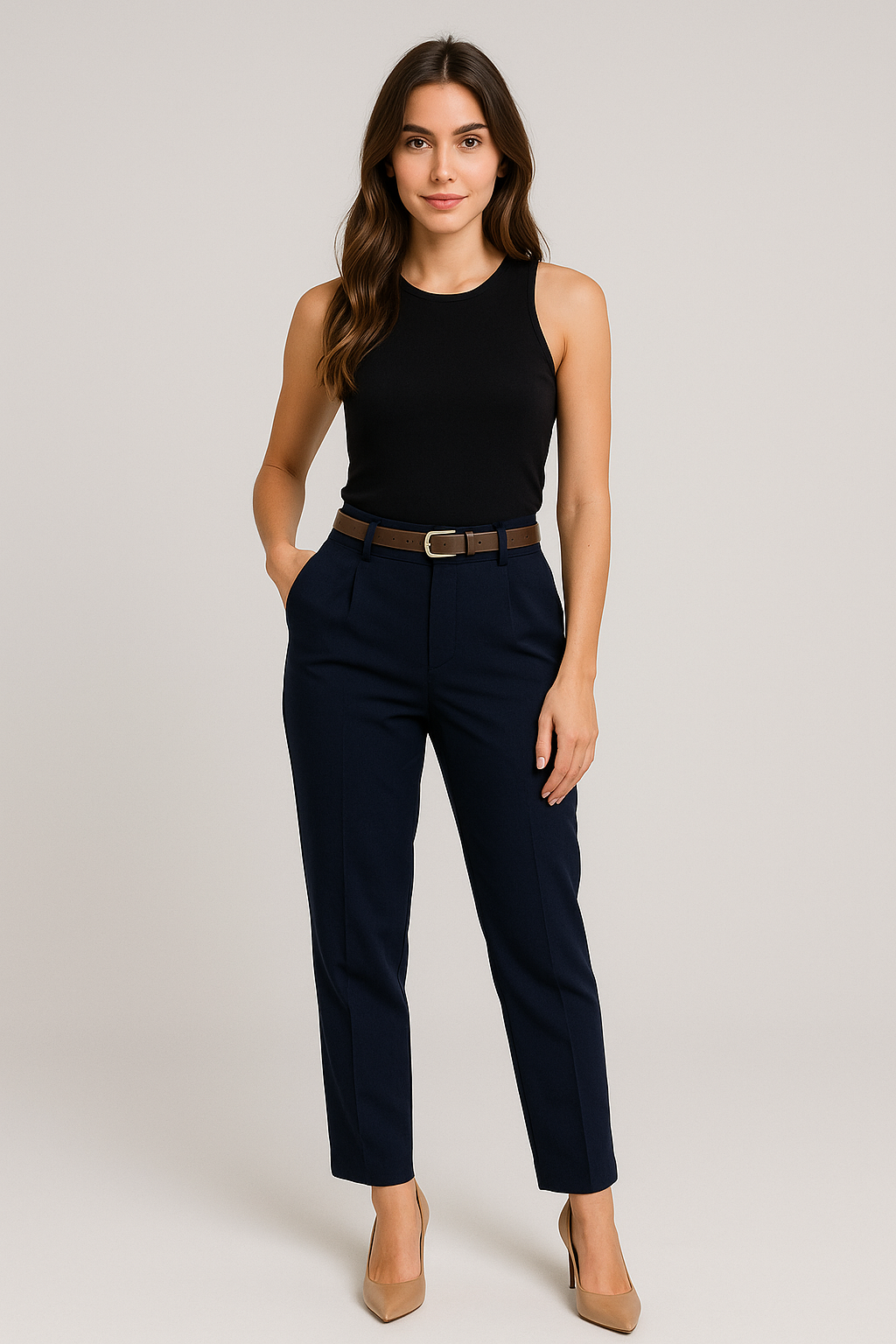PANTALON VESTIR CINTURON SORAYA