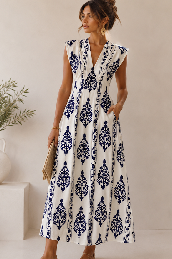 VESTIDO LARGO ETNICO CAPRI