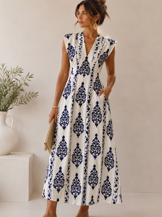 VESTIDO LARGO ETINICO CARPI
